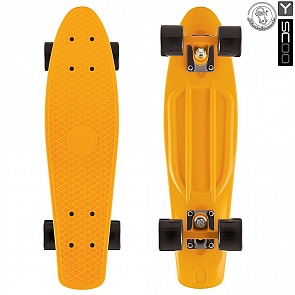 Скейтборд виниловый Y-Scoo Fishskateboard 22" 401-O с сумкой, оранжевый (RT, 5820rt)